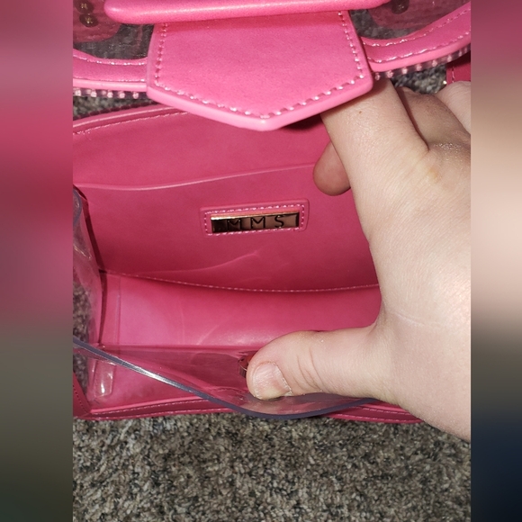 MMS Design Studio | Transparent And Pink Mini Bag with Detachable Strap - Picture 4 of 7